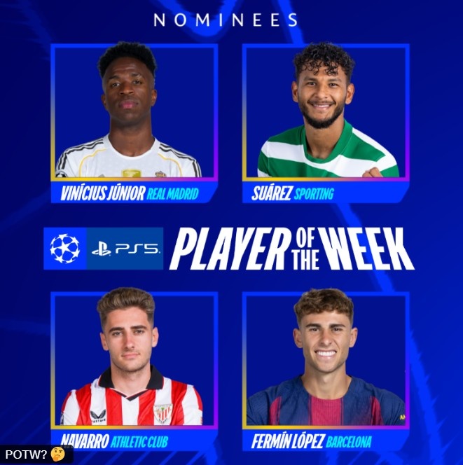 世界杯手机直播软件下载-欧冠官方本轮最佳球员候选：维尼修斯领衔，费尔明、纳瓦罗在列